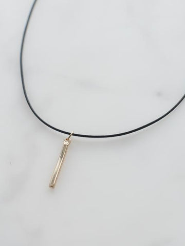 Choker with Gold Pendant