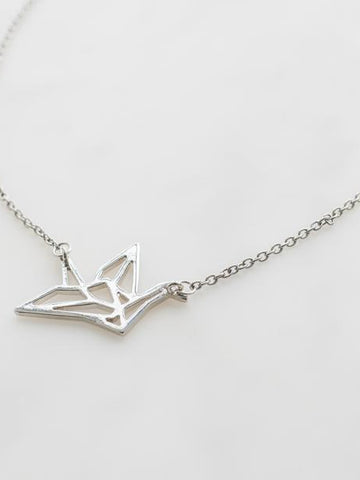 Origami Crane Necklace